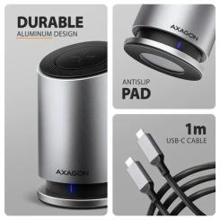 Концентратор AXAGON USB-C 9-in-1 wireless 15W PD100W 0.6m Фото 4