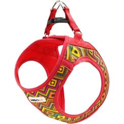 Шлей для собак MISOKO&CO красная с узором S Фото