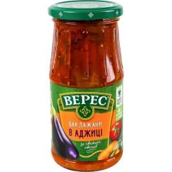 Овощная консервация Верес Баклажаны в аджике 440 г Фото