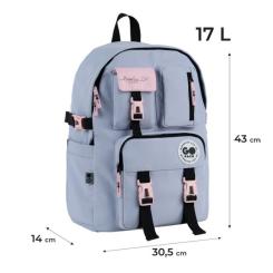 Рюкзак школьный GoPack Education Teens 2500L сірий Фото 11