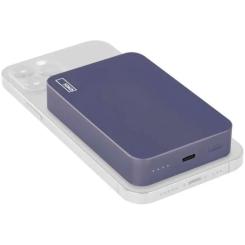 Батарея универсальная EMOS 10000mAh WI1046, 20W, Wireless, blue Фото 9