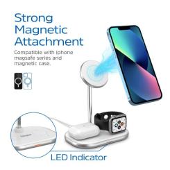 Зарядное устройство Energizer 15W 3-in-1 magnetic wireless white Фото 5