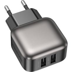 Зарядное устройство BOROFONE 2xUSB BAS51A black Фото 1