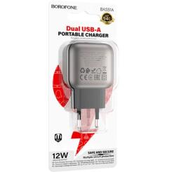 Зарядное устройство BOROFONE 2xUSB BAS51A black Фото 6