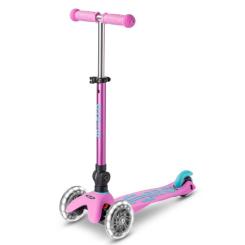 Самокат Micro Mini Deluxe Foldable LED" складний Лавандовий" Фото