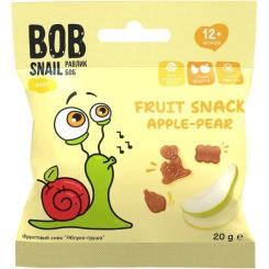 Детские снеки Bob Snail фруктові яблуко-груша 20 г Фото