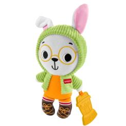 Погремушка Fisher-Price Зайка-обнимашка с прорезывателем Фото