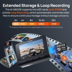 Видеорегистратор Xiaomi 70mai Dash Cam 4K A800SE Фото 5