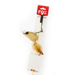 Игрушка для кошек "FOX" Вудка-дражнилка ECO "Миша з пухом" Фото