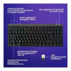 Клавиатура Logitech G515 TKL Lightspeed GL Tactile RGB Wireless/Blueto Фото 6
