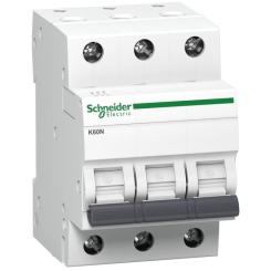 Автоматический выключатель Schneider Electric Acti9 K60N, 3P, 63A, B, 6кA Фото