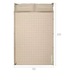 Туристический коврик Naturehike CNK2550WS025, вологостійкий, 200х130х6 см, бежевий Фото 1