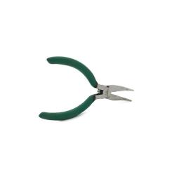 Плоскогубцы Voltronic круглогубці вигнуті, зелені ручки, 135х32, Q30 Фото 1