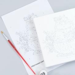 Картина по номерам Rosa Квіткова капібара, 15х15см, з мольбертом Фото 2