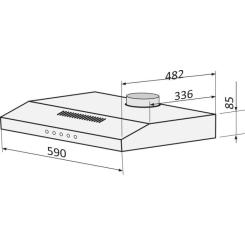 Вытяжка кухонная DAHATI CH-600SW Фото 3