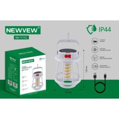 Фонарь NEWVEW NV-Y11C Solar Panel 1200mAh White Фото 5