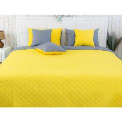 Покрывало Руно микрофайбер Yellow Grey 150x212 см Фото 2