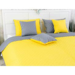 Покрывало Руно микрофайбер Yellow Grey 150x212 см Фото 4
