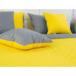 Покрывало Руно микрофайбер Yellow Grey 150x212 см Фото 6