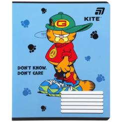 Тетрадь Kite Garfield, 12 аркушів, клітинка Фото 10