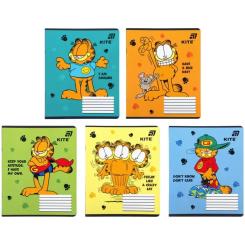 Тетрадь Kite Garfield, 12 аркушів, клітинка Фото