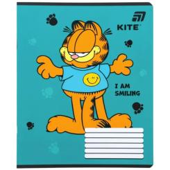 Тетрадь Kite Garfield, 12 аркушів, клітинка Фото 2