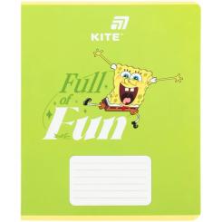 Тетрадь Kite Sponge Bob, 18 аркушів, клітинка Фото 6