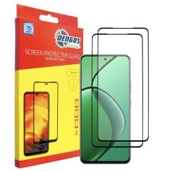 Стекло защитное Dengos Realme 12 4G Black 2 pcs Фото