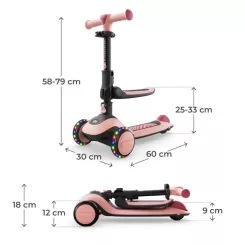Самокат Kinderkraft Halley 2 Rose Pink (KRHALL02PNK0000) Фото 7