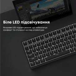Клавиатура Ajazz AK820 Red Switch USB-C UA Black Фото 13