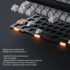 Клавиатура Ajazz AK820 Red Switch USB-C UA Black Фото 8