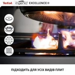 Набор посуды Tefal Ingenio Excellence+, 13 предметів, чорний Фото 10