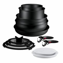Набор посуды Tefal Ingenio Excellence+, 13 предметів, чорний Фото