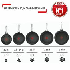 Сковорода Tefal Excellence Fusion, 20см, чорний Фото 11