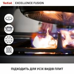 Сковорода Tefal Excellence Fusion, 20см, чорний Фото 7