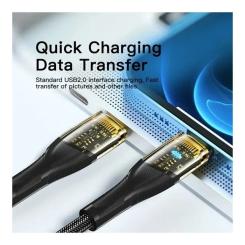 Дата кабель Essager USB-C to Lightning 1.0m 3A black Фото 3