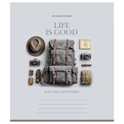Тетрадь Школярик Life is good 48 аркушів лінія Фото 2