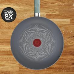 Сковорода Tefal Halo EUCALYPTUS, 20см, алюміній, бакеліт, сірий Фото 2