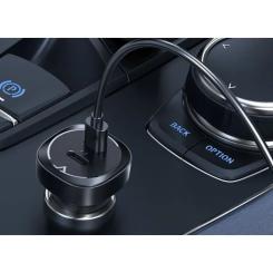 Зарядное устройство Acefast 2xUSB-C 72W car adapter metal Фото 3