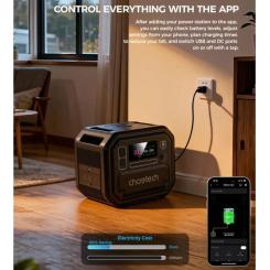 Зарядная станция Choetech BS064 2500W 2160Wh Фото 6