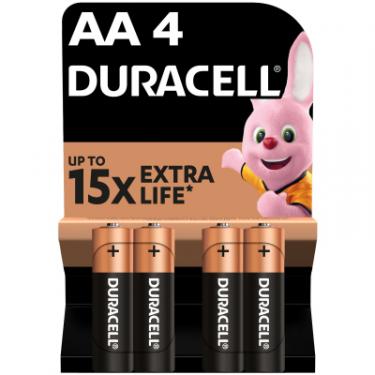 Батарейка Duracell AA лужні 4 шт. в упаковці Фото