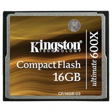 Карта памяти Kingston 16Gb Compact Flash 600x Фото