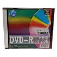 Диск DVD L-pro 4.7Gb 16x Printable Slim box 10шт Фото