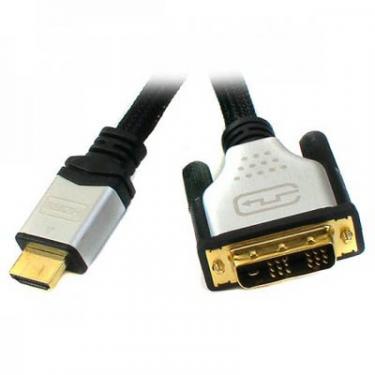 Кабель мультимедийный Viewcon HDMI to DVI 18+1pin M, 1.8m Фото