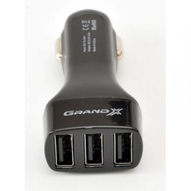Зарядное устройство Grand-X CH-33 (12-24V, 3*USB 5V/3.1A) Фото 2