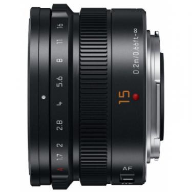 Объектив Panasonic Lumix G 15mm f/1.7 Leica Black Фото 2