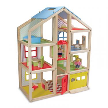 Игровой набор Melissa&Doug Кукольный домик с подъемником и мебелью Фото