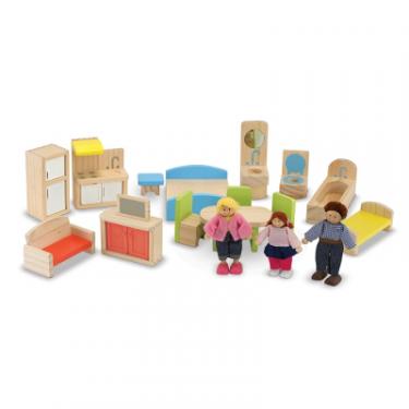 Игровой набор Melissa&Doug Кукольный домик с подъемником и мебелью Фото 1