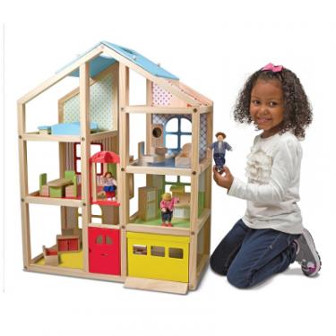 Игровой набор Melissa&Doug Кукольный домик с подъемником и мебелью Фото 3