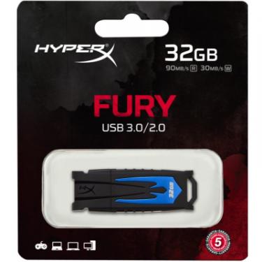 USB флеш накопитель Kingston 32GB HyperX Fury USB 3.0 Фото 3